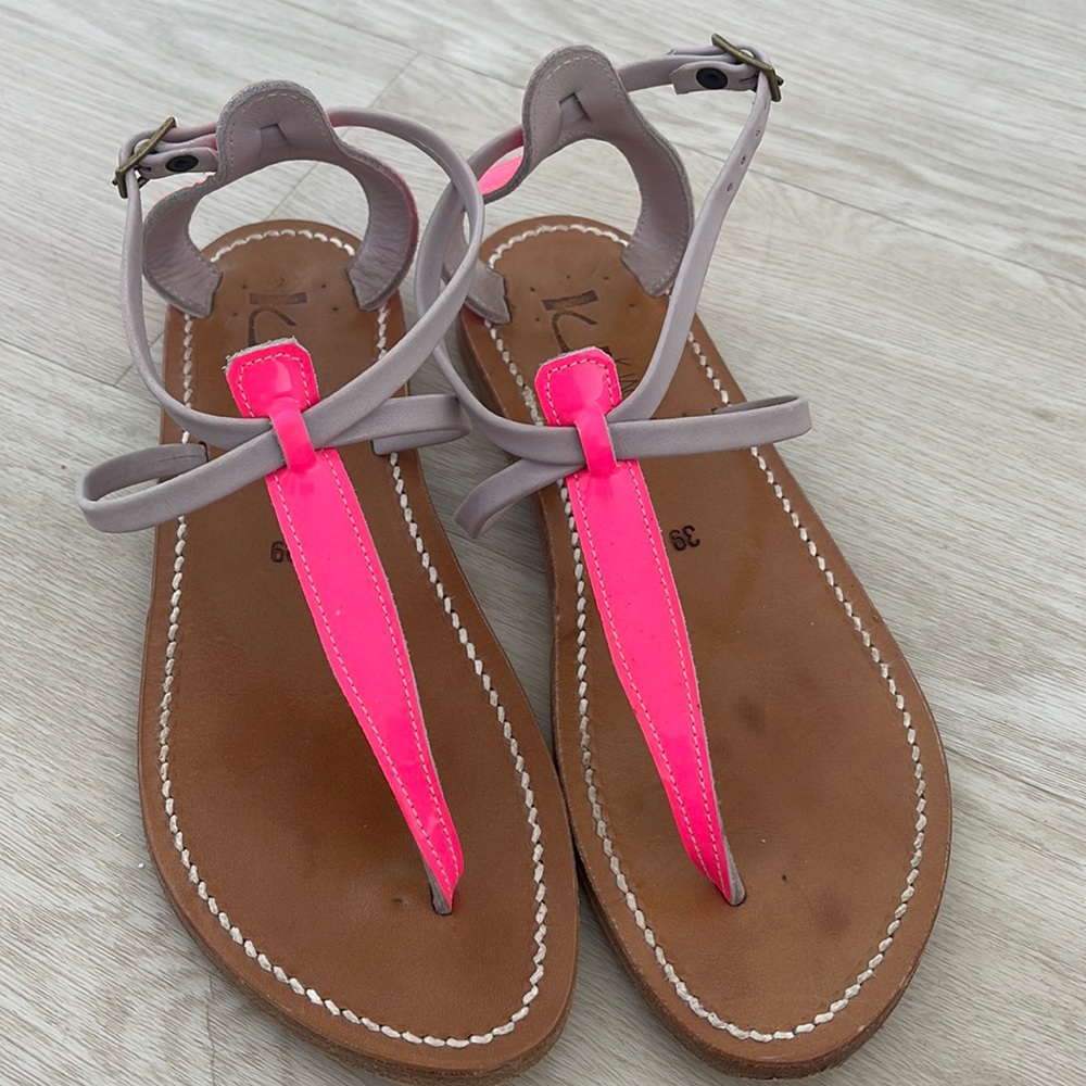 KJacques St Tropez pink sandals